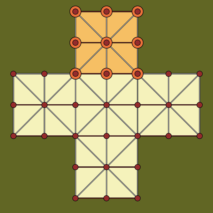 Plateau du jeu d'Assaut — vide